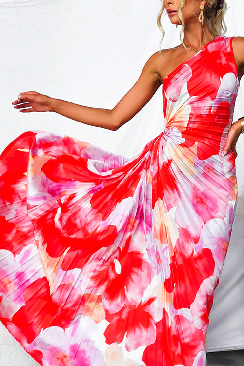 VELLORÉ | Vestido plisado de un solo hombro elegante y refinado
