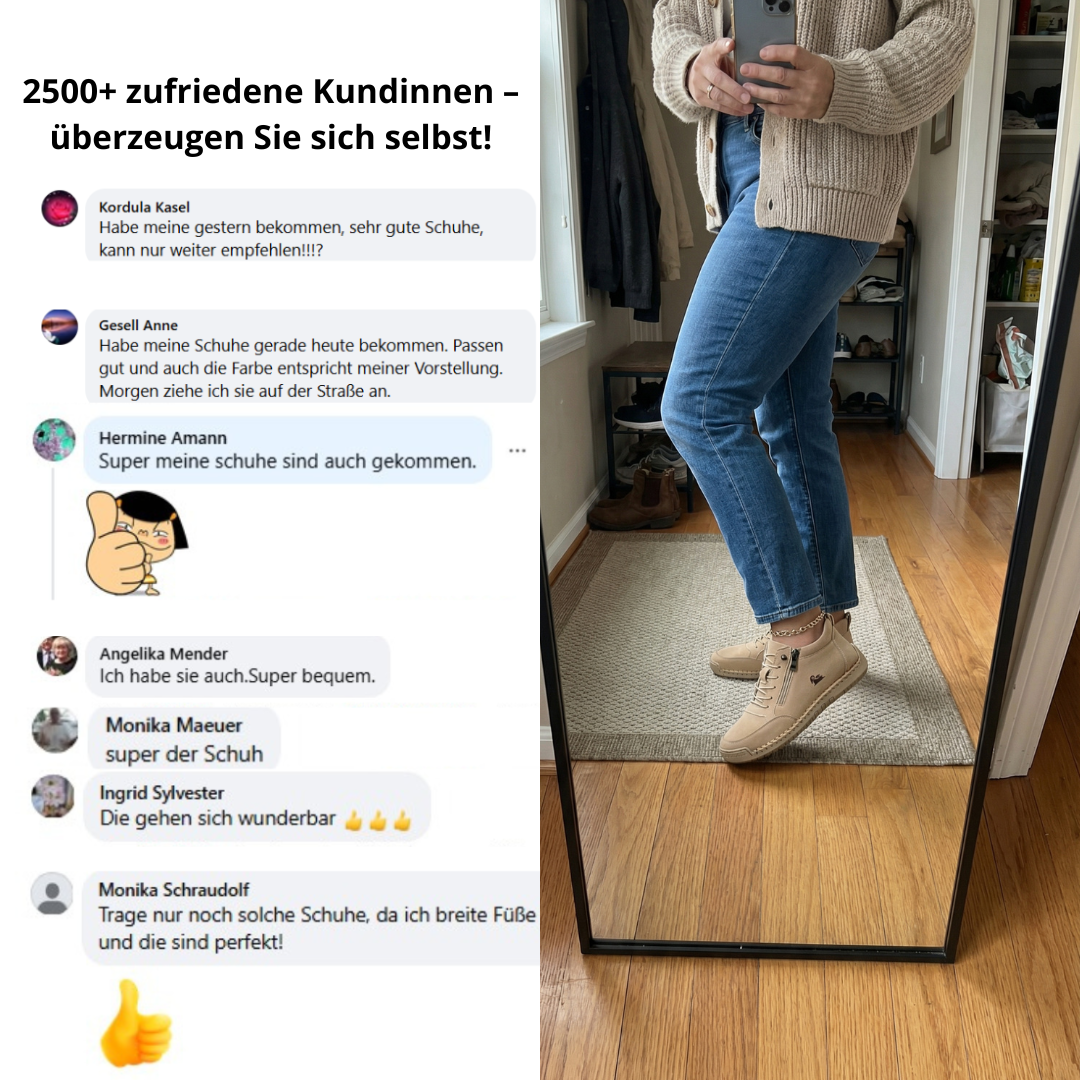 VELLORÉ | – Zapatillas ortopédicas cómodas con cremallera