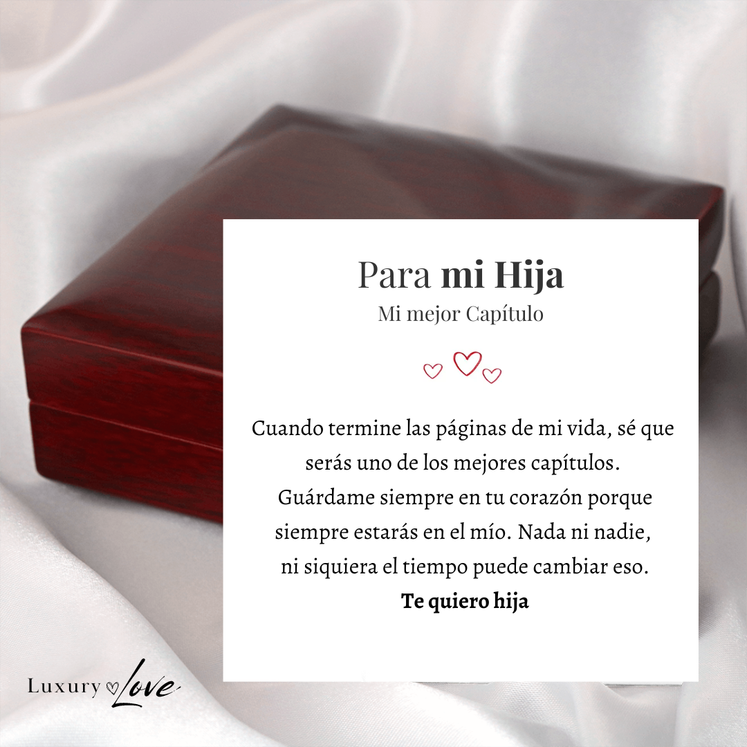 VELLORÉ | Collar Amor-Eterno para Mi Hija (con carta especial)