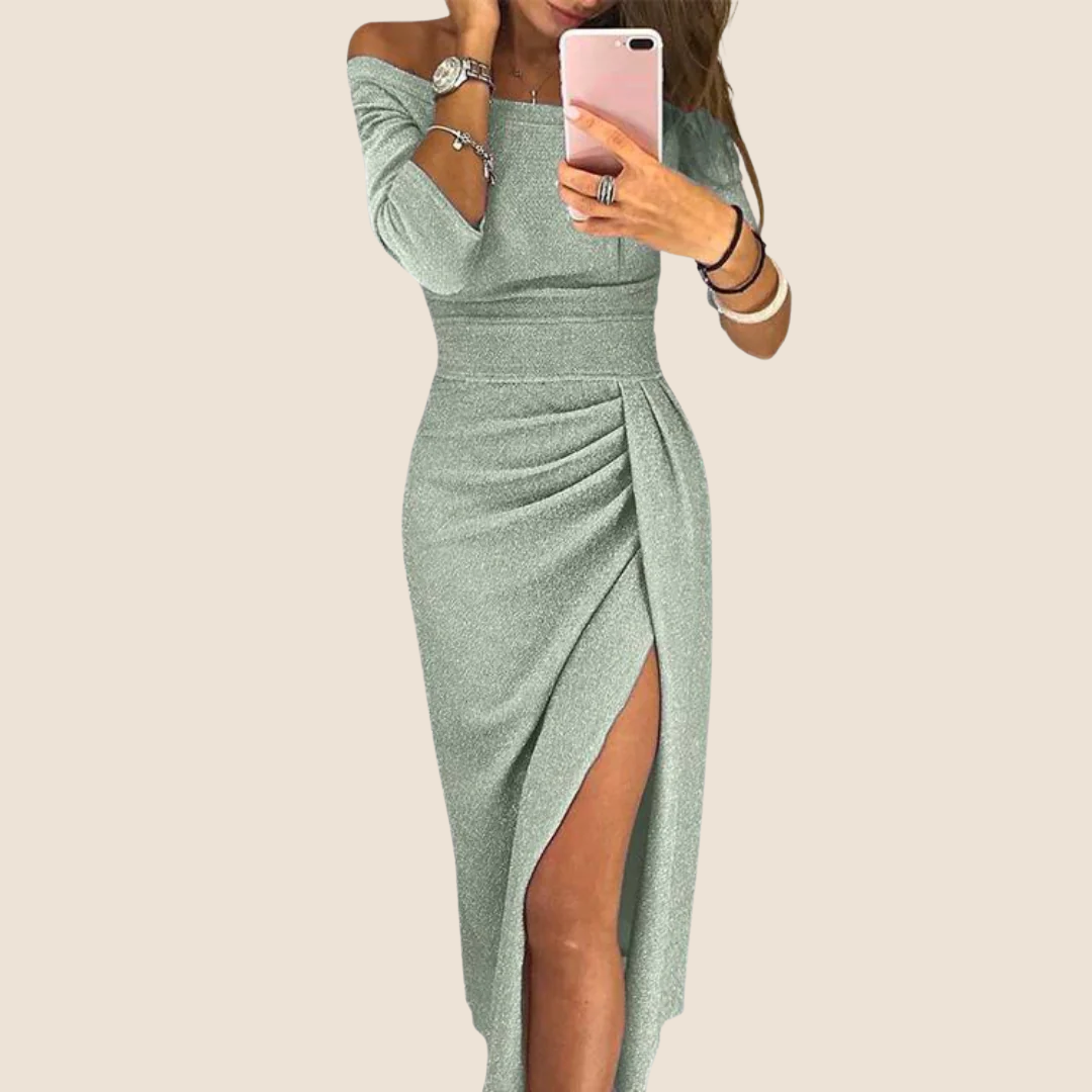 VELLORÉ | Vestido maxi con cuello halter - Elegancia sin esfuerzo