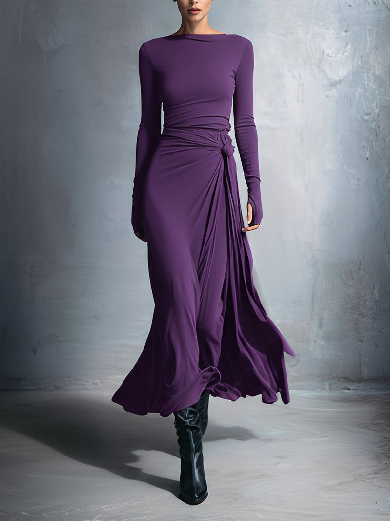 VELLORÉ | Vittoria - Vestido largo con nudo lateral