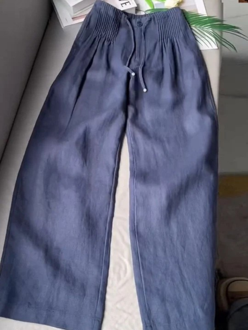 VELLORÉ | Zofia – Pantalones de algodón de moda con piernas anchas