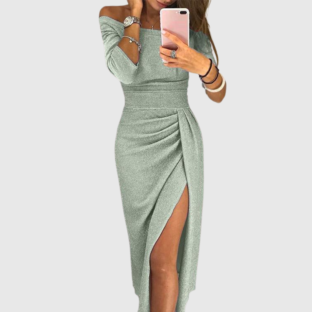 VELLORÉ | Vestido maxi con cuello halter - Elegancia sin esfuerzo