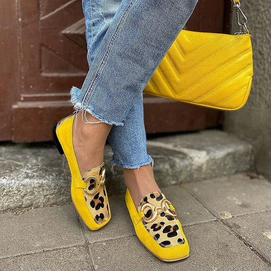VELLORÉ | STELLE - Mocasines con estampado animal