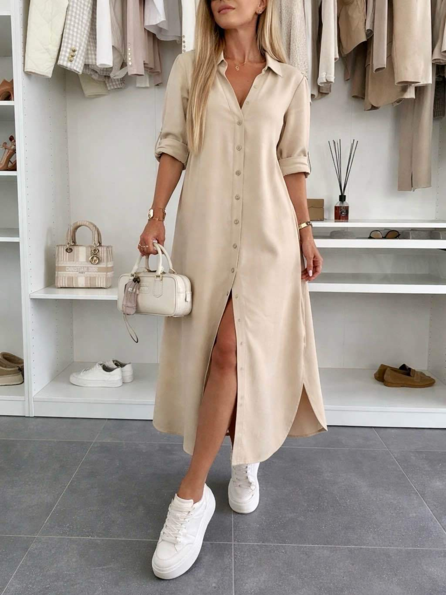 VELLORÉ | Vestido camisero holgado