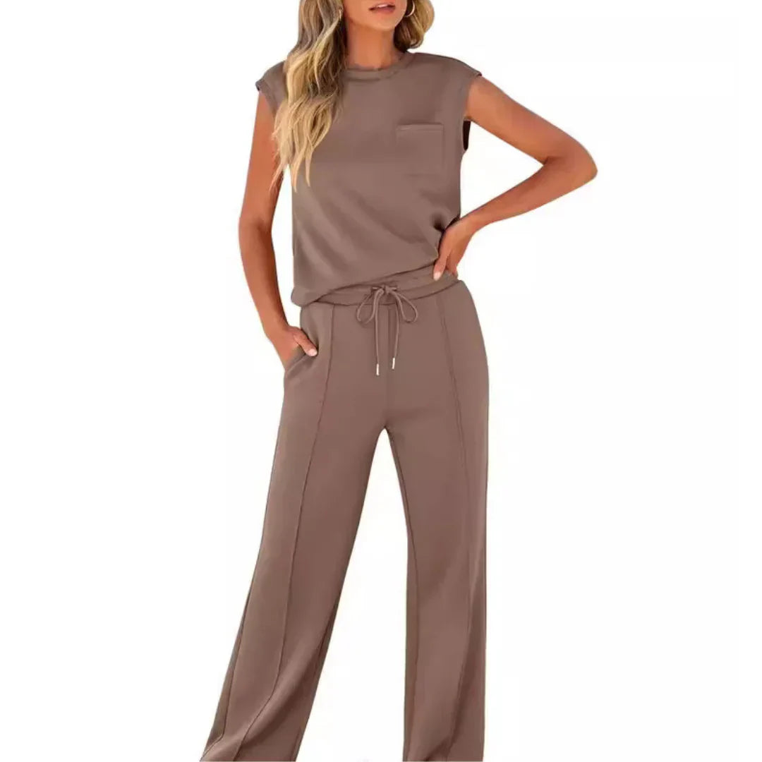 VELLORÉ | – Casual Veraniego Suave Conjunto Coordinado de Lounge