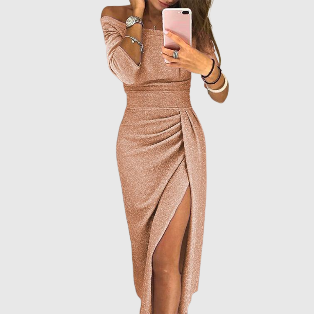 VELLORÉ | Vestido maxi con cuello halter - Elegancia sin esfuerzo