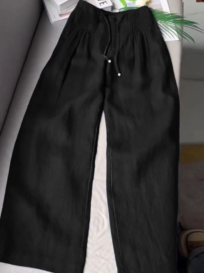 VELLORÉ | Zofia – Pantalones de algodón de moda con piernas anchas