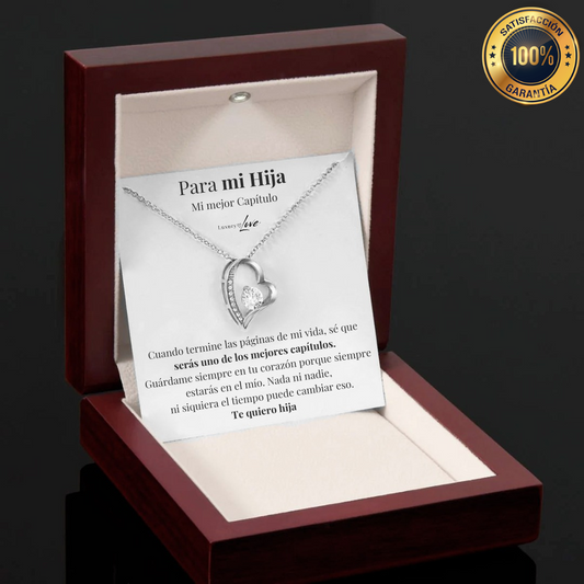 VELLORÉ | Collar Amor-Eterno para Mi Hija (con carta especial)