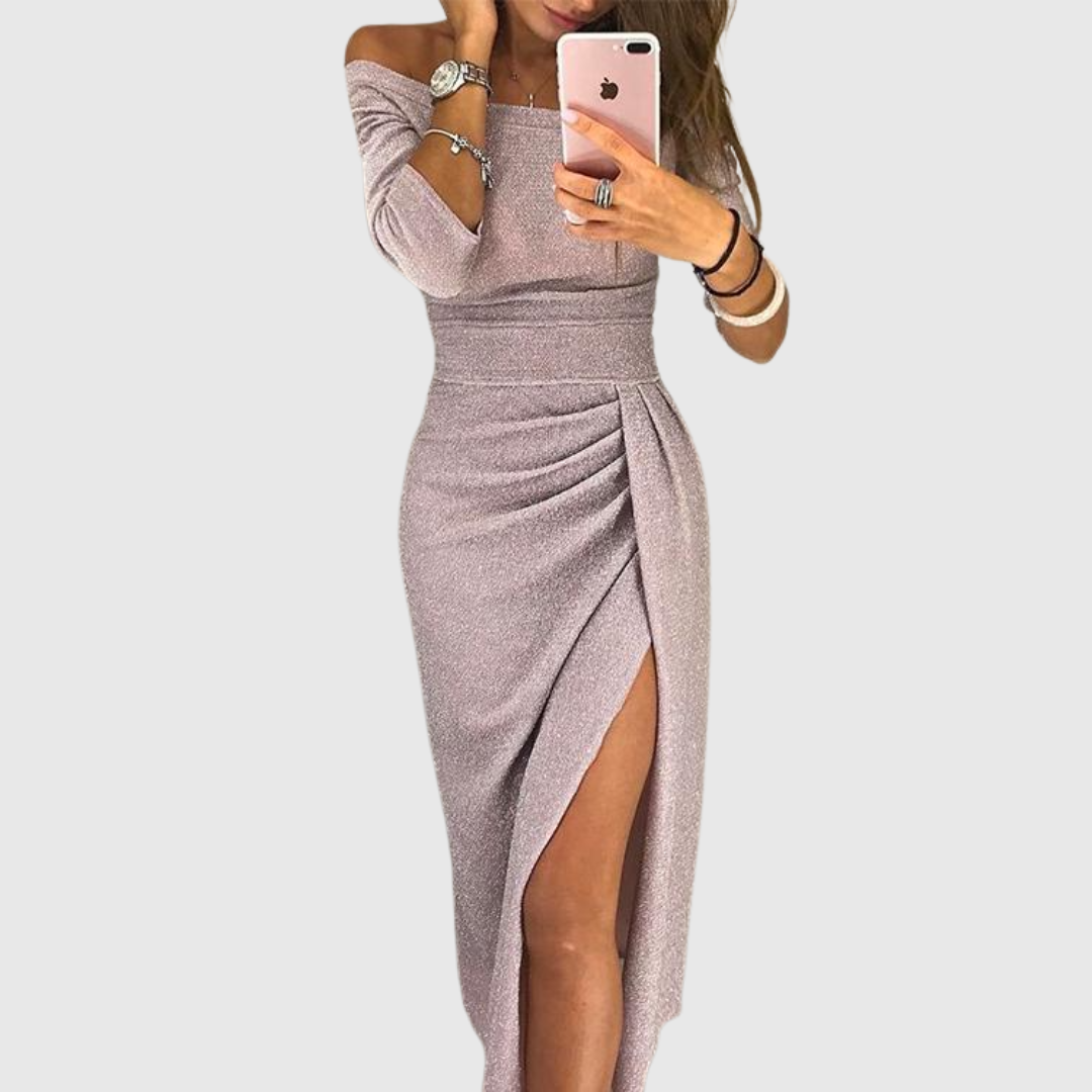 VELLORÉ | Vestido maxi con cuello halter - Elegancia sin esfuerzo