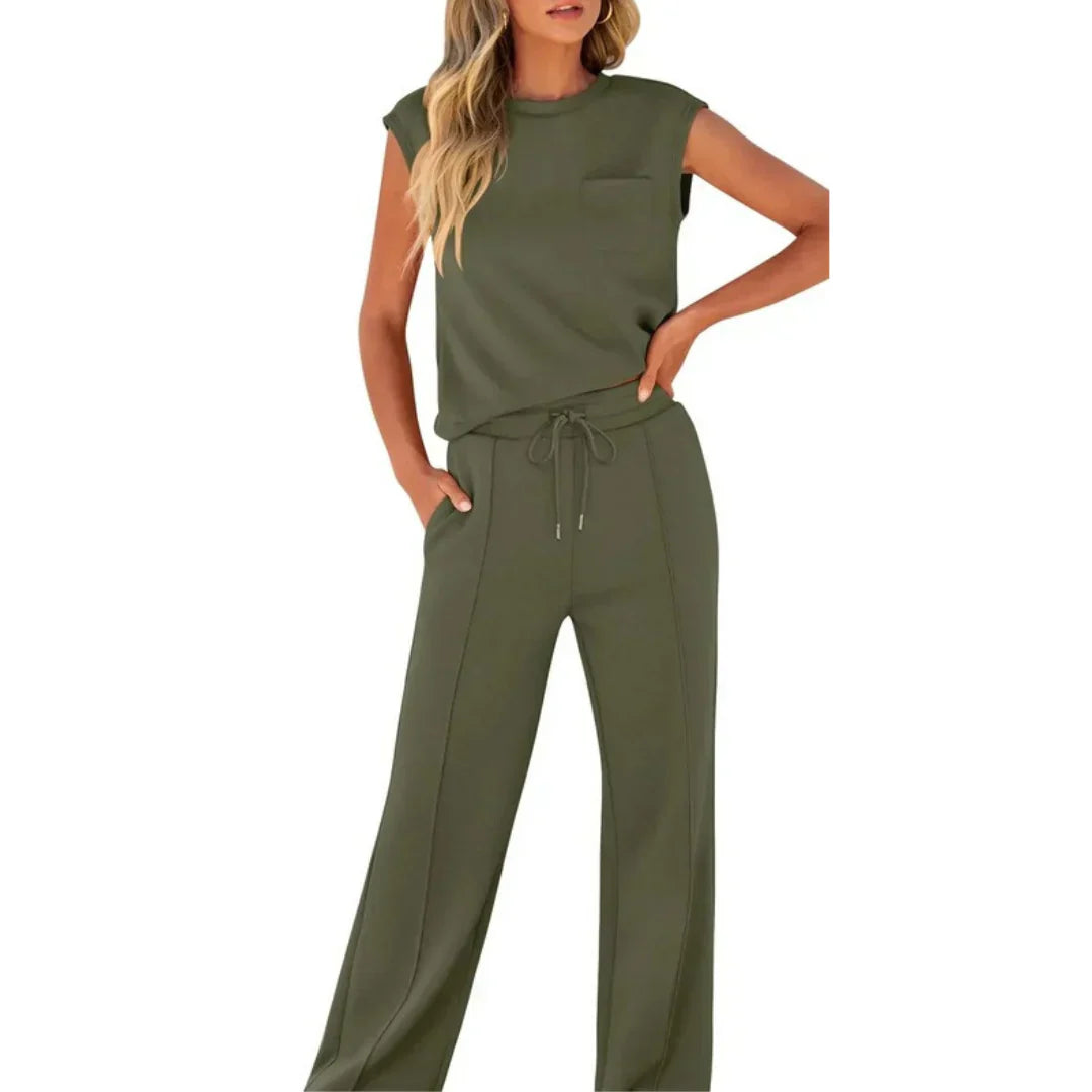 VELLORÉ | – Casual Veraniego Suave Conjunto Coordinado de Lounge
