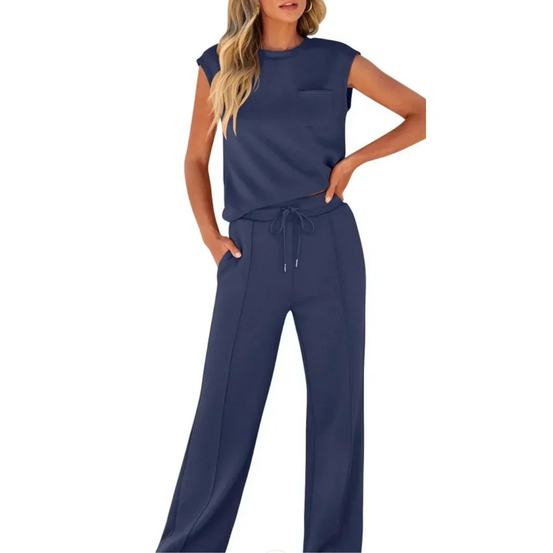 VELLORÉ | – Casual Veraniego Suave Conjunto Coordinado de Lounge