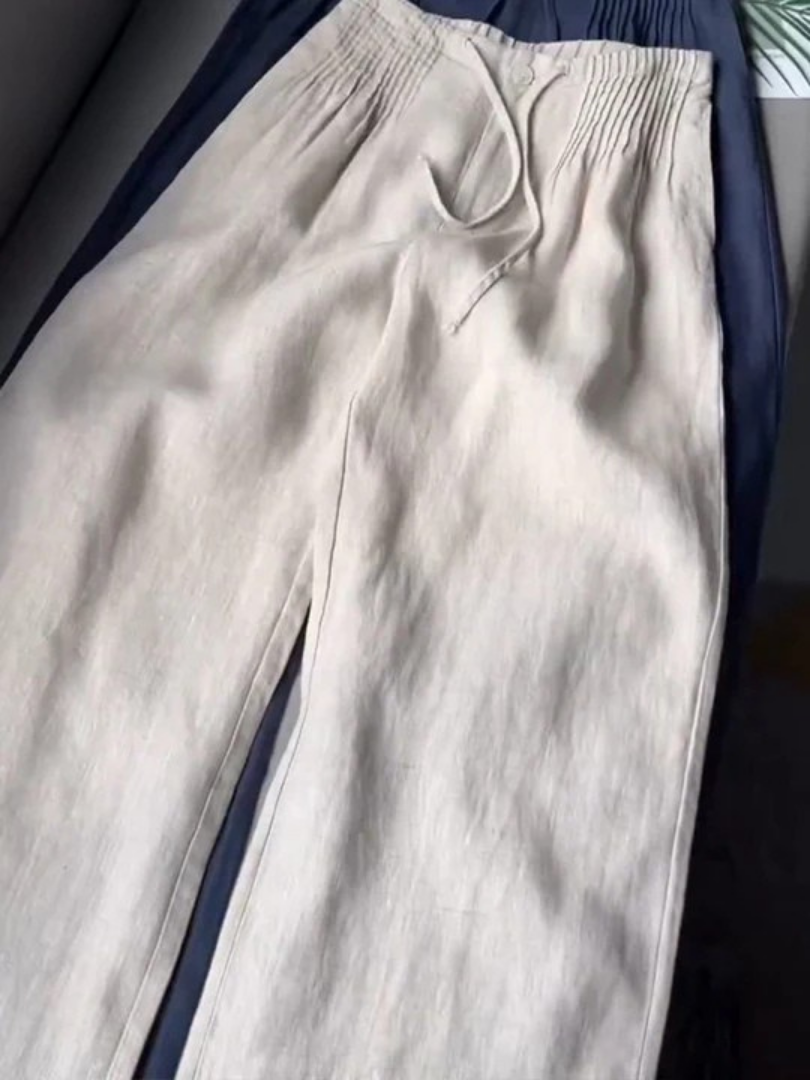 VELLORÉ | Zofia – Pantalones de algodón de moda con piernas anchas