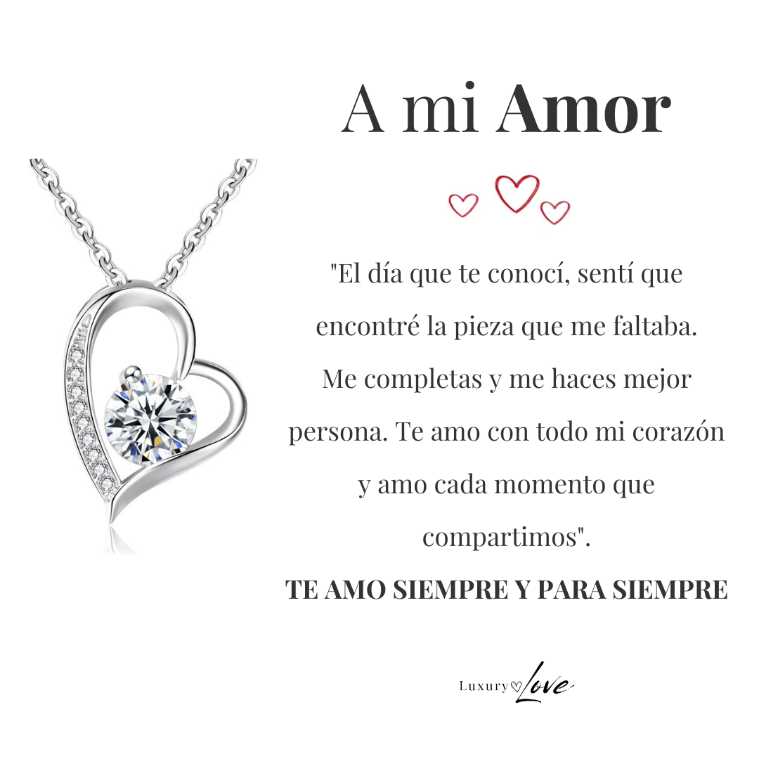 VELLORÉ | Collar Amor-Eterno para mi Amor (con carta especial)