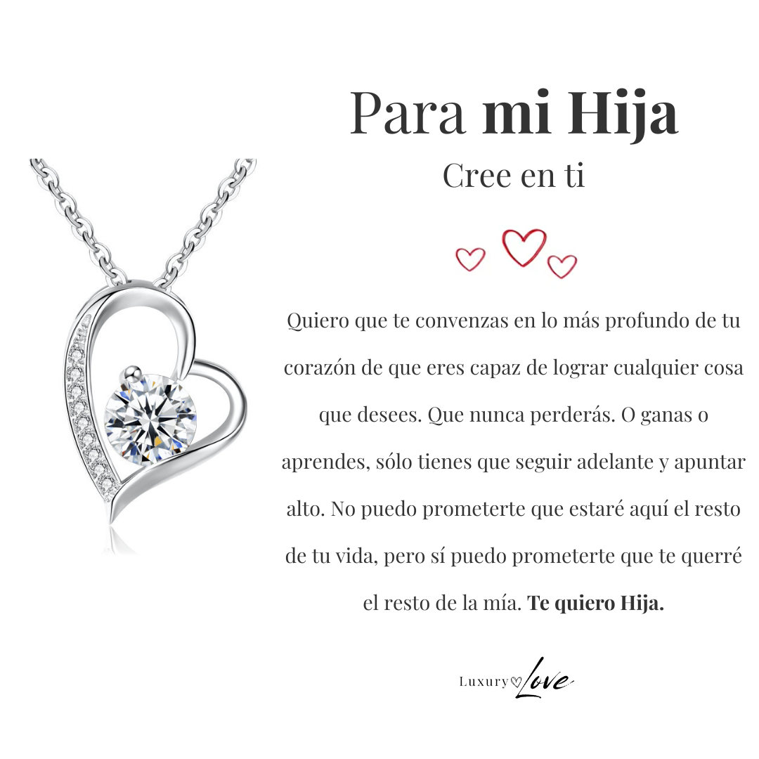 VELLORÉ | Collar Amor-Eterno para Mi Hija (con carta especial)