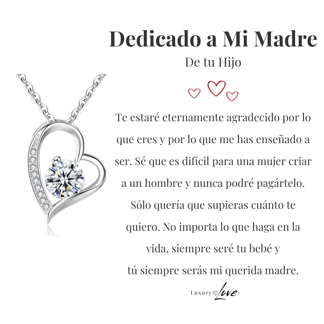VELLORÉ | Collar Amor-Eterno® para mi Madre (con nota especial a escoger)