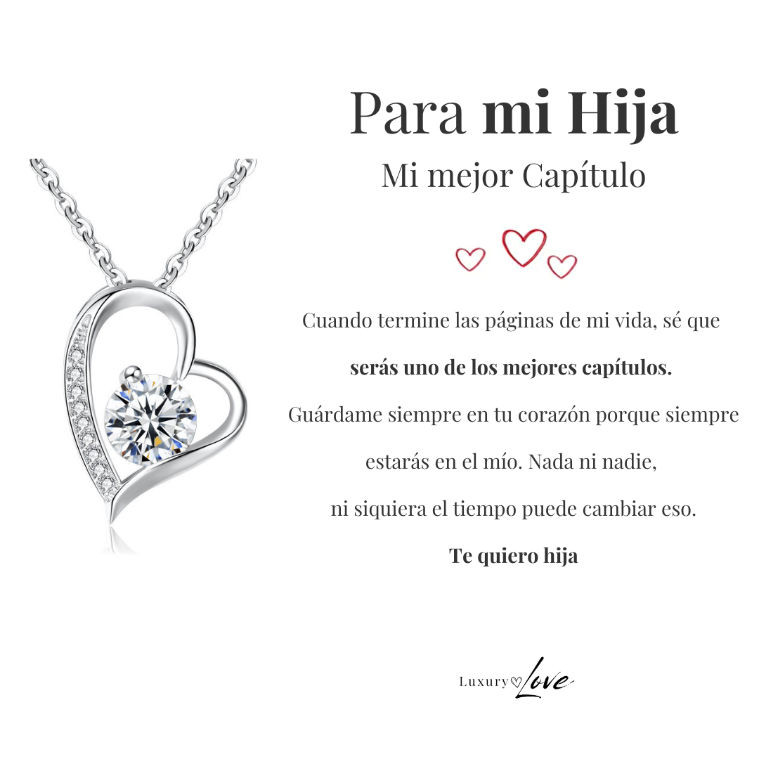 VELLORÉ | Collar Amor-Eterno para Mi Hija (con carta especial)