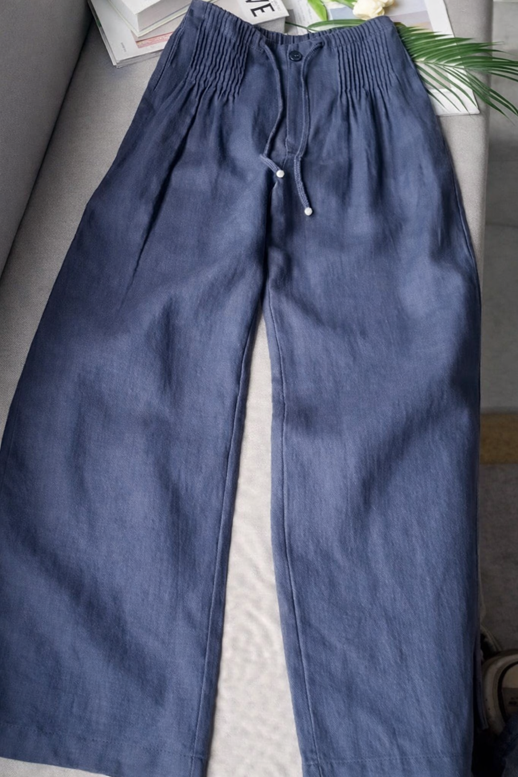 VELLORÉ | Zofia – Pantalones de algodón de moda con piernas anchas