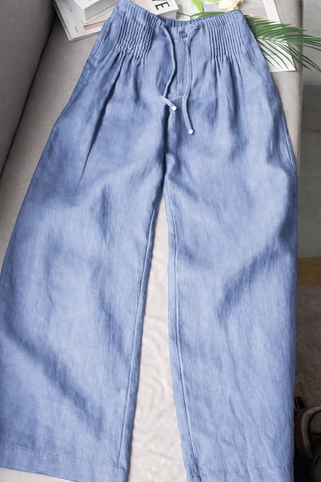 VELLORÉ | Zofia – Pantalones de algodón de moda con piernas anchas