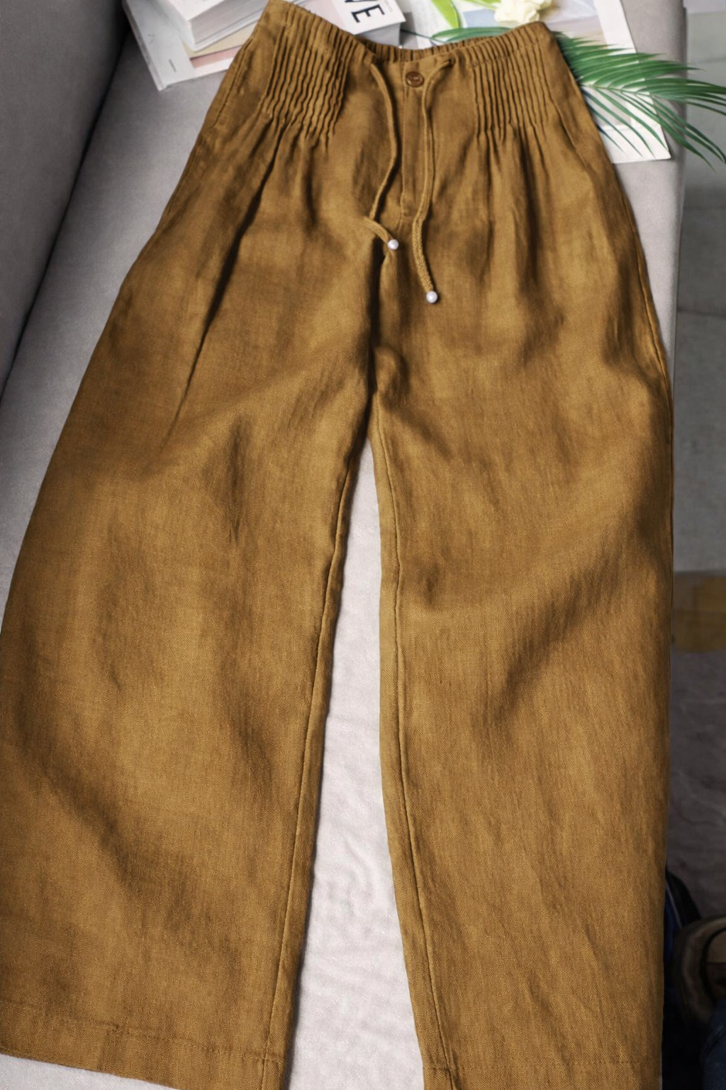 VELLORÉ | Zofia – Pantalones de algodón de moda con piernas anchas