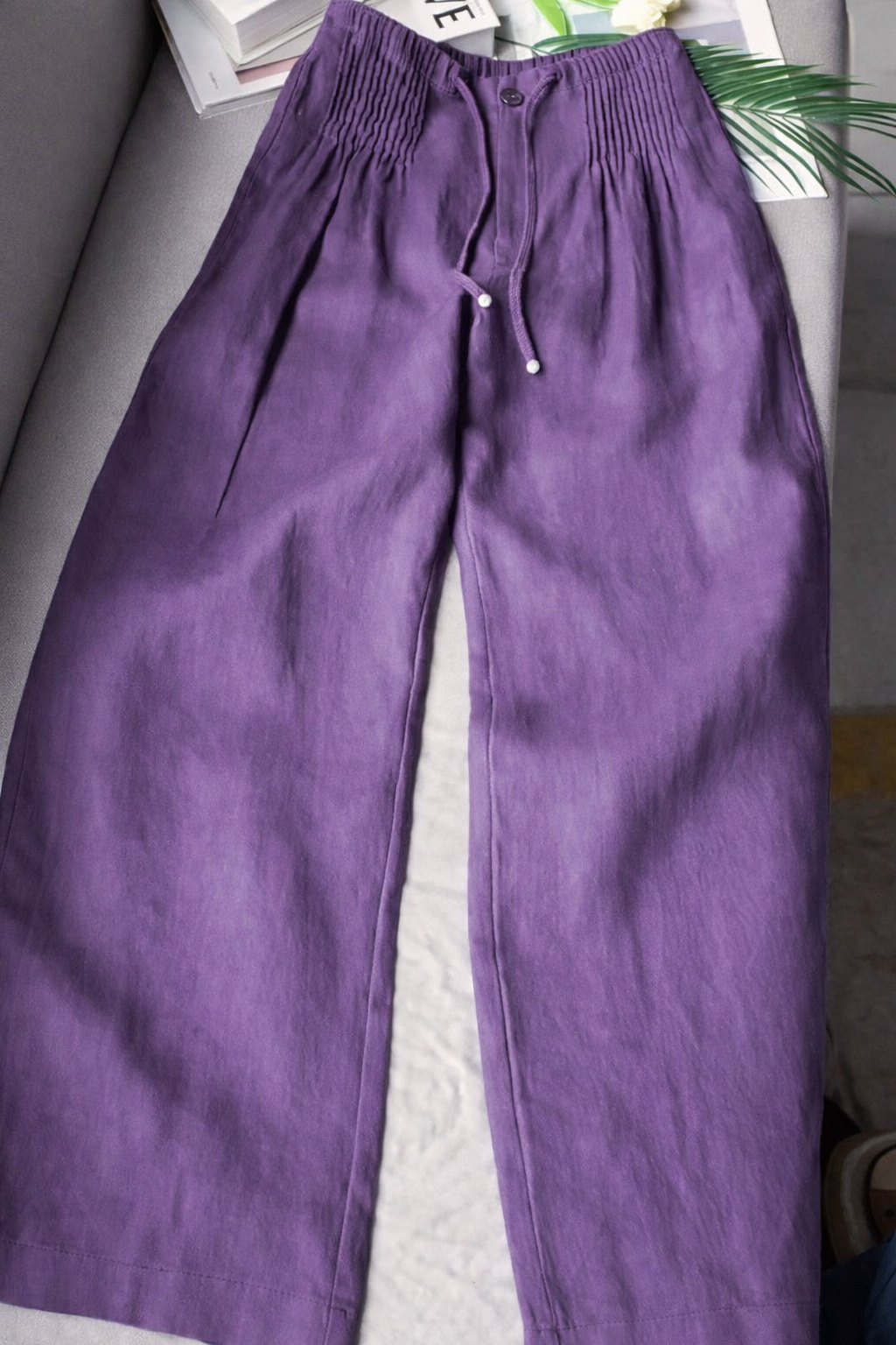VELLORÉ | Zofia – Pantalones de algodón de moda con piernas anchas