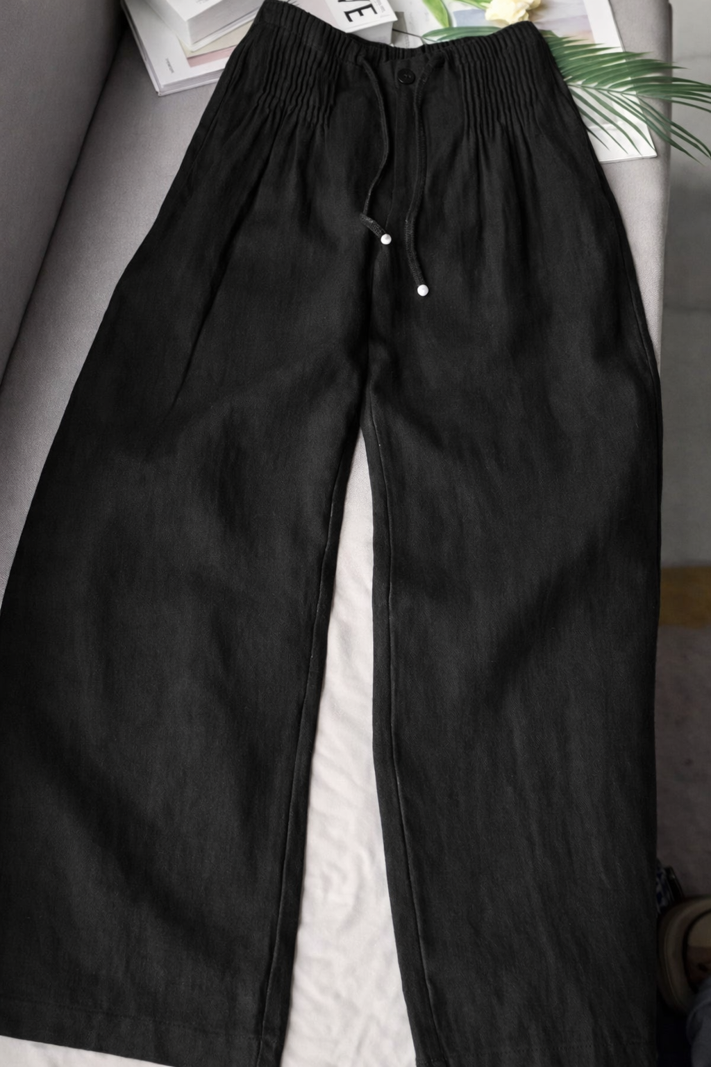 VELLORÉ | Zofia – Pantalones de algodón de moda con piernas anchas