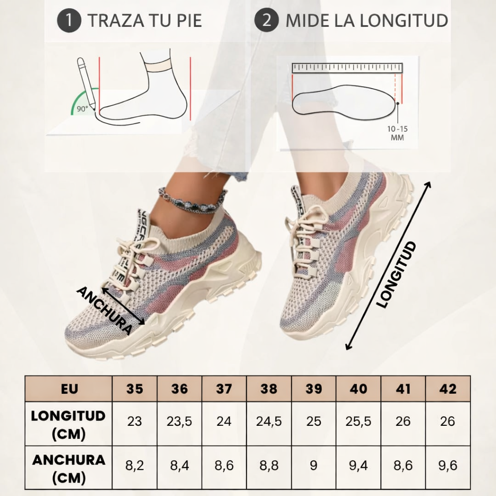 VELLORÉ | - Zapatillas para mujer transpirables para comodidad durante todo el día