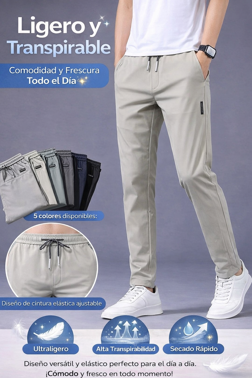 VELLORÉ | Pantalones deportivos elásticos unisex de secado rápido — nuevos modelos 2026