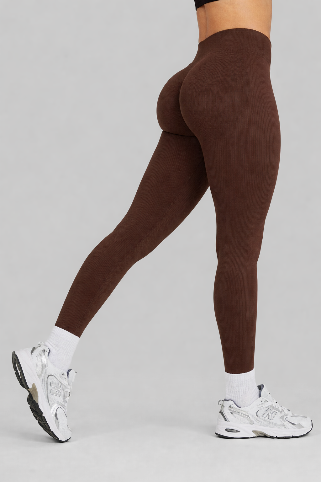VELLORÉ | Leggings largo de contorno acanalado Elevate