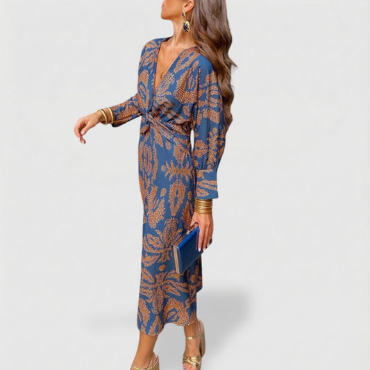 VELLORÉ | Vestido maxi de línea A para invitadas de boda