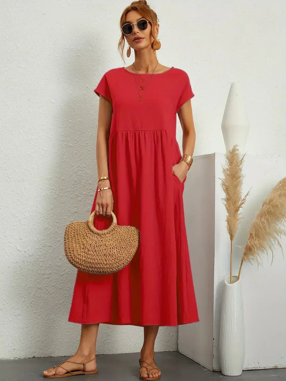 VELLORÉ | — Vestido midi fluido, elegancia atemporal