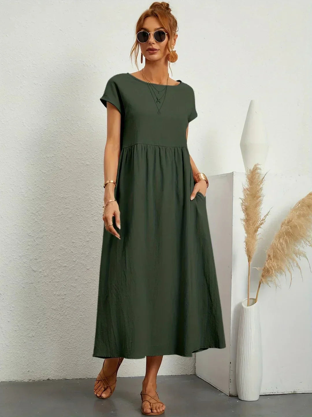 VELLORÉ | — Vestido midi fluido, elegancia atemporal