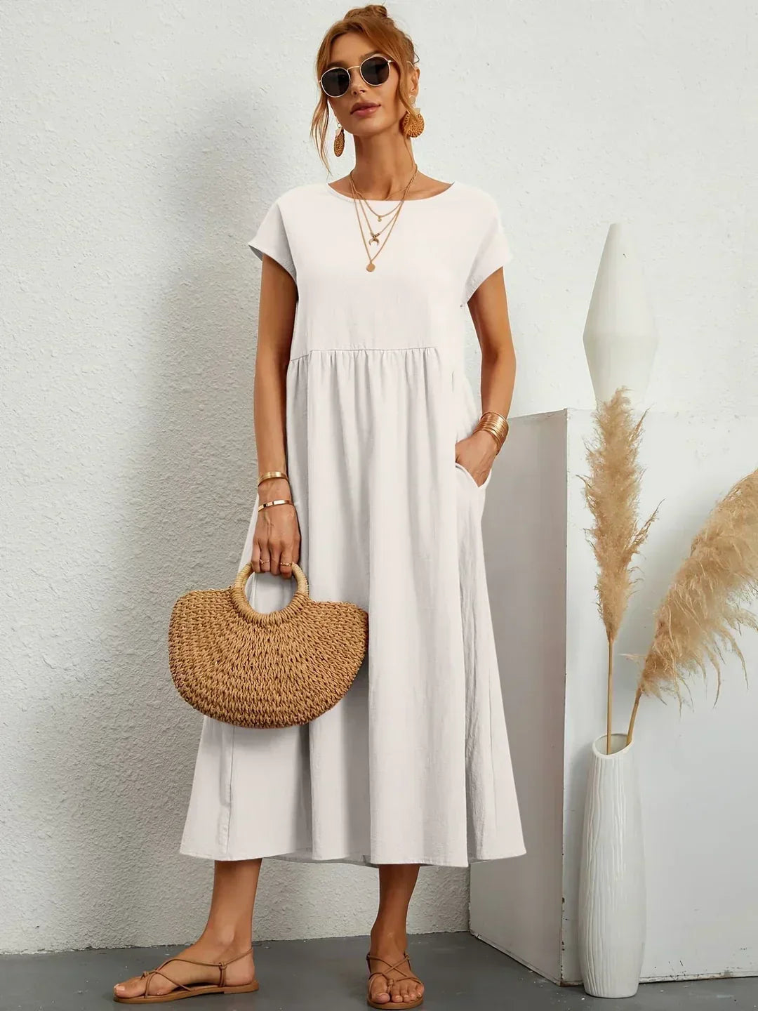 VELLORÉ | — Vestido midi fluido, elegancia atemporal