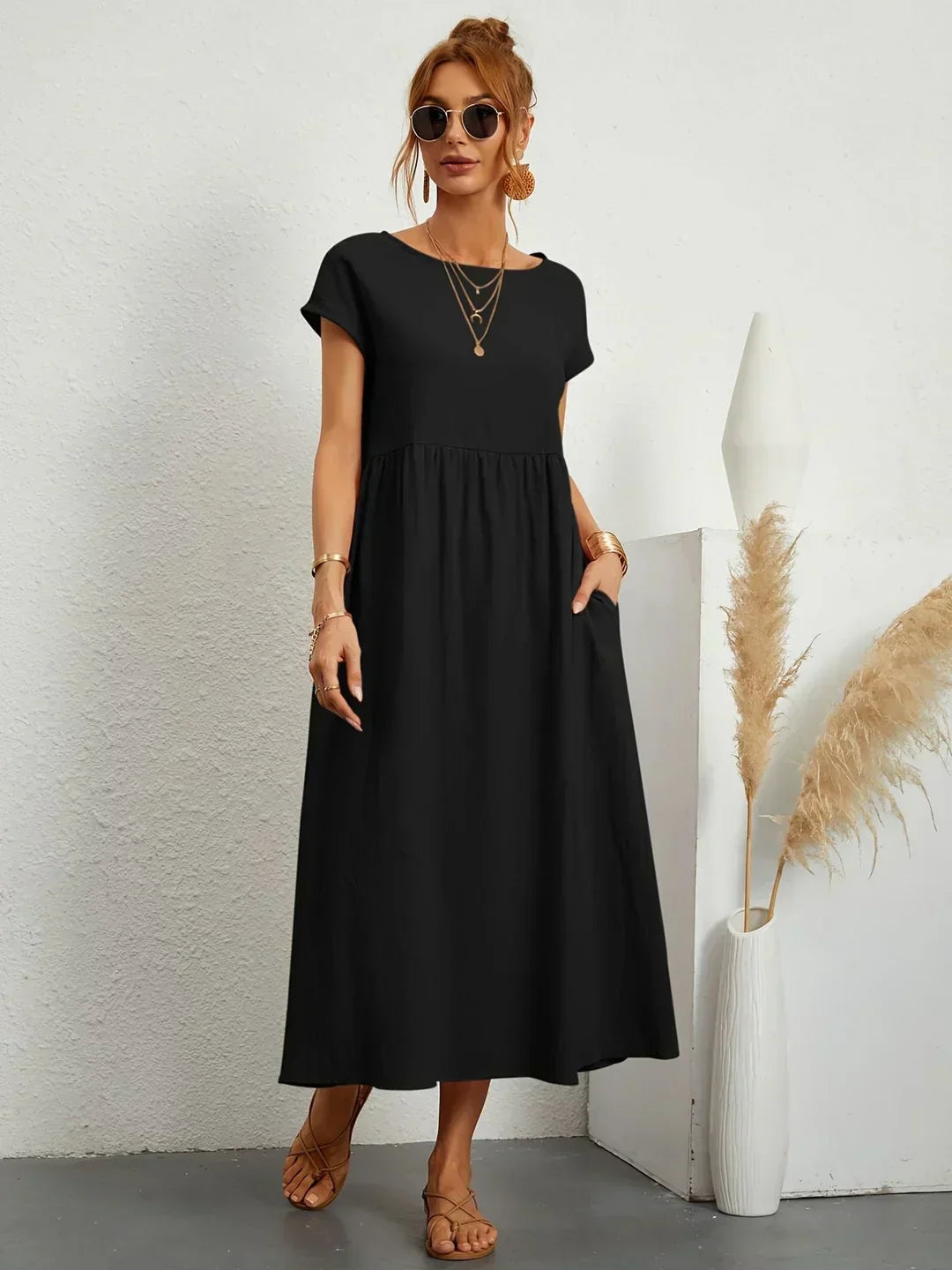 VELLORÉ | — Vestido midi fluido, elegancia atemporal