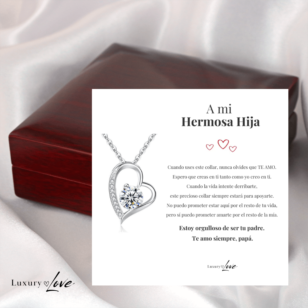 VELLORÉ | Collar Amor-Eterno para Mi Hija (con carta especial)