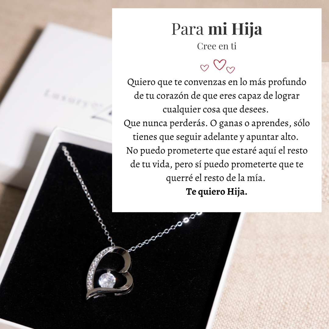 VELLORÉ | Collar Amor-Eterno para Mi Hija (con carta especial)