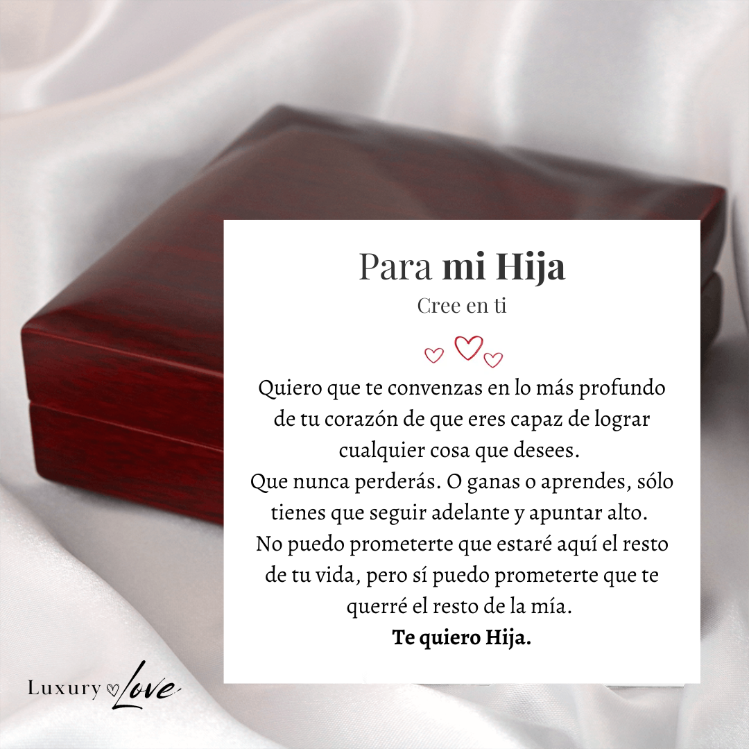 VELLORÉ | Collar Amor-Eterno para Mi Hija (con carta especial)