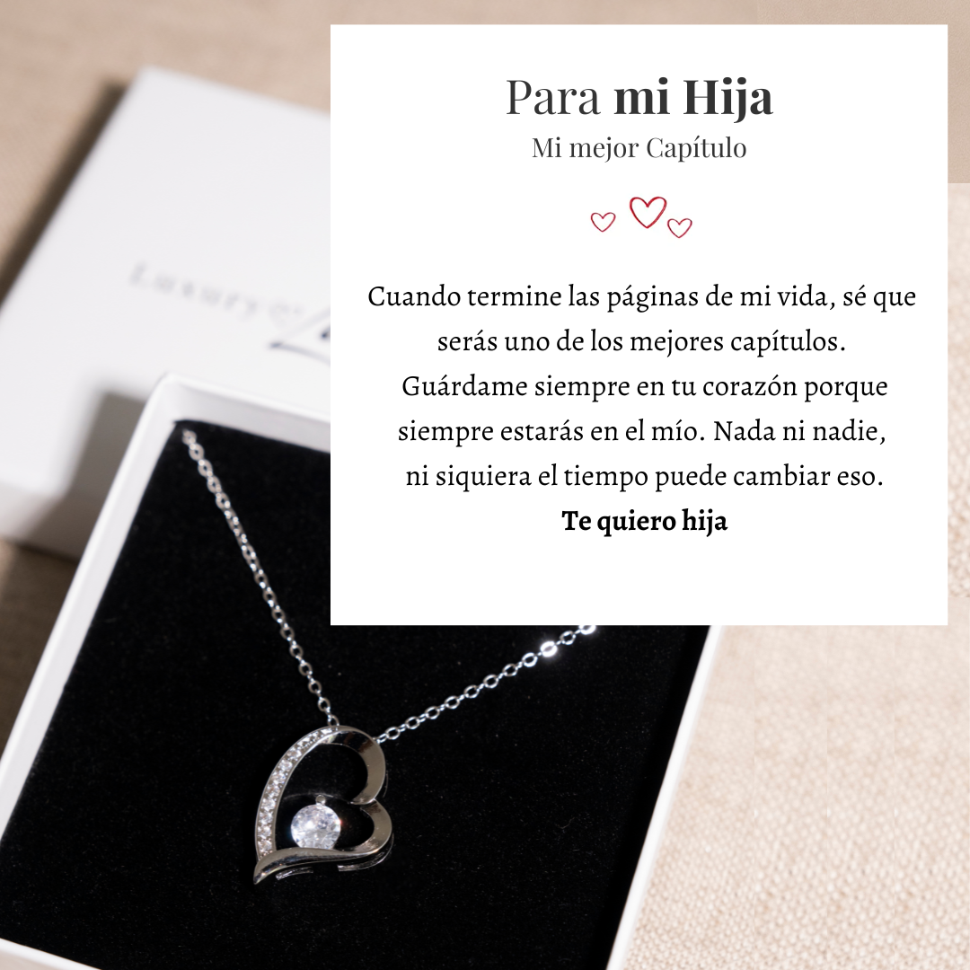 VELLORÉ | Collar Amor-Eterno para Mi Hija (con carta especial)