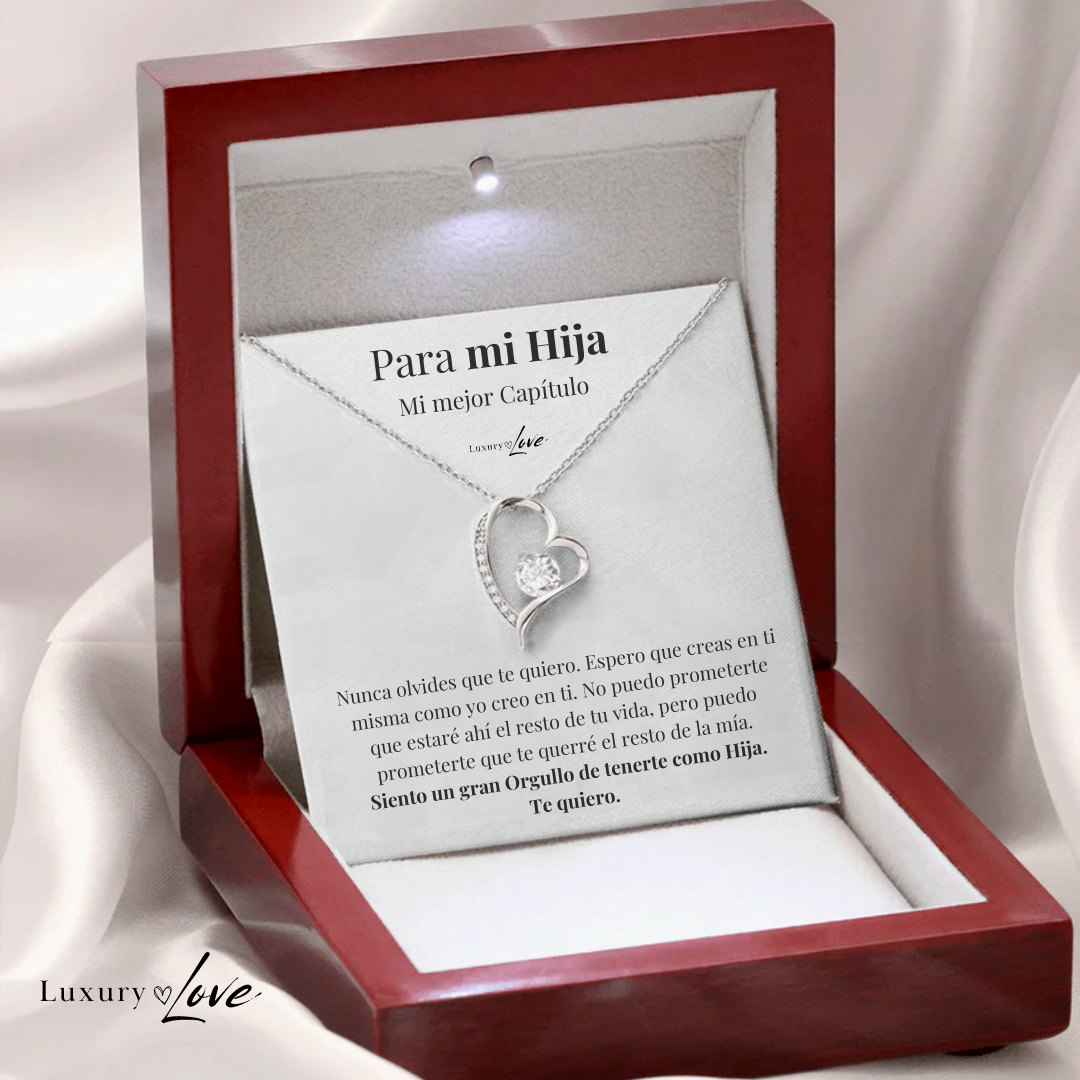 VELLORÉ | Collar Amor-Eterno para Mi Hija (con carta especial)