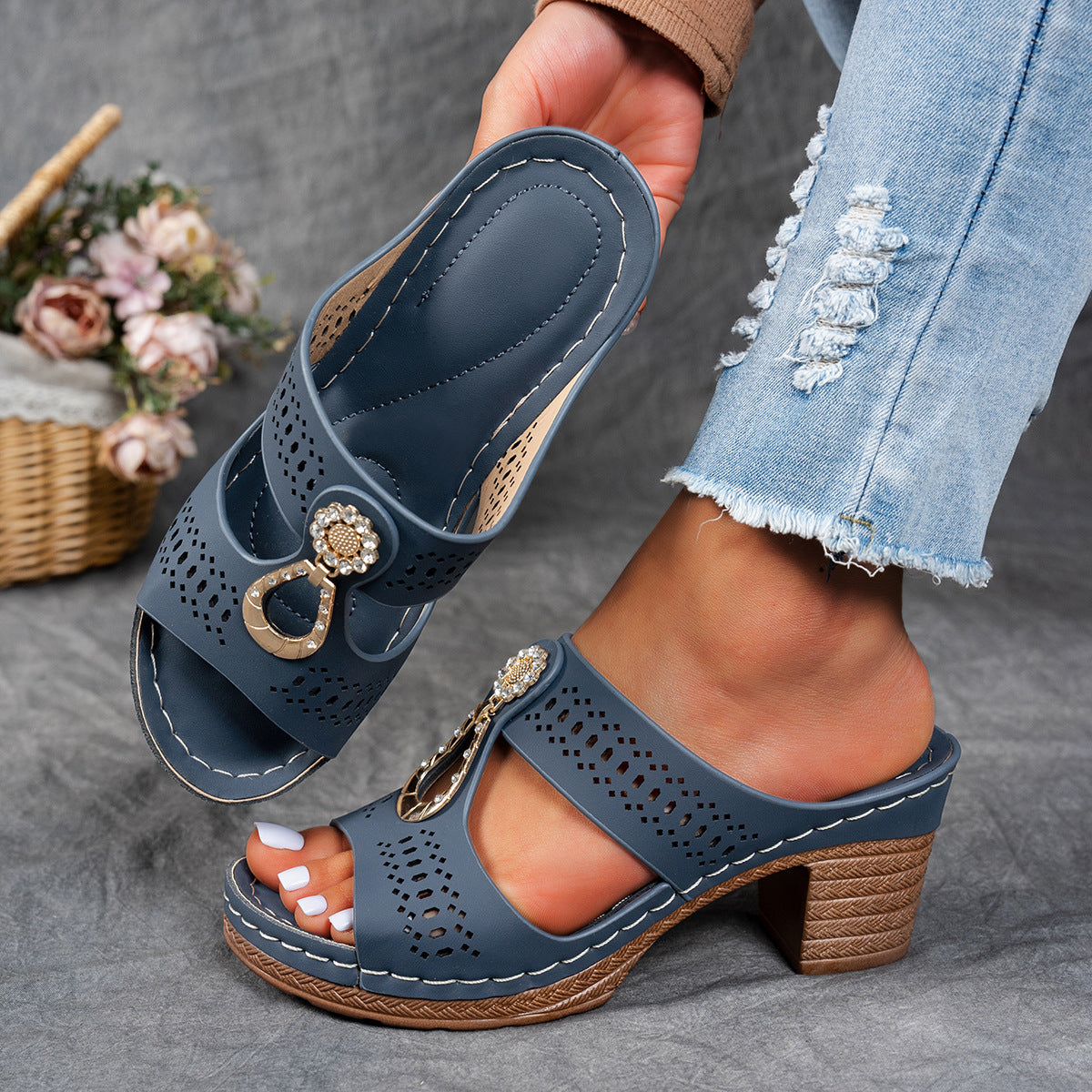 VELLORÉ | Sandalias Ortopédicas de Confort Premium con Tacón Alto