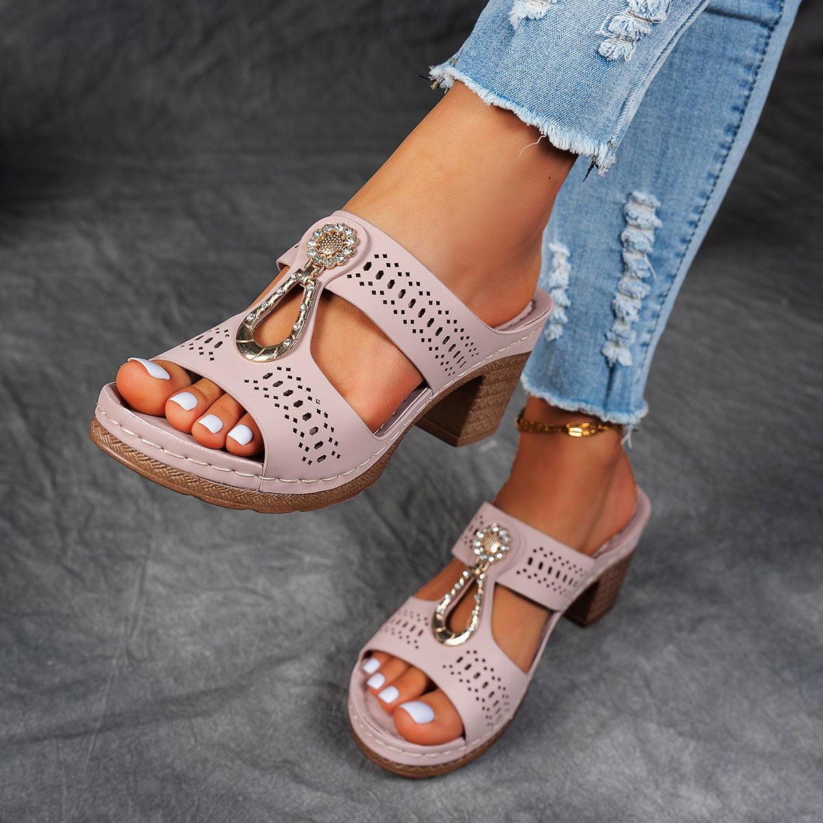 VELLORÉ | Sandalias Ortopédicas de Confort Premium con Tacón Alto