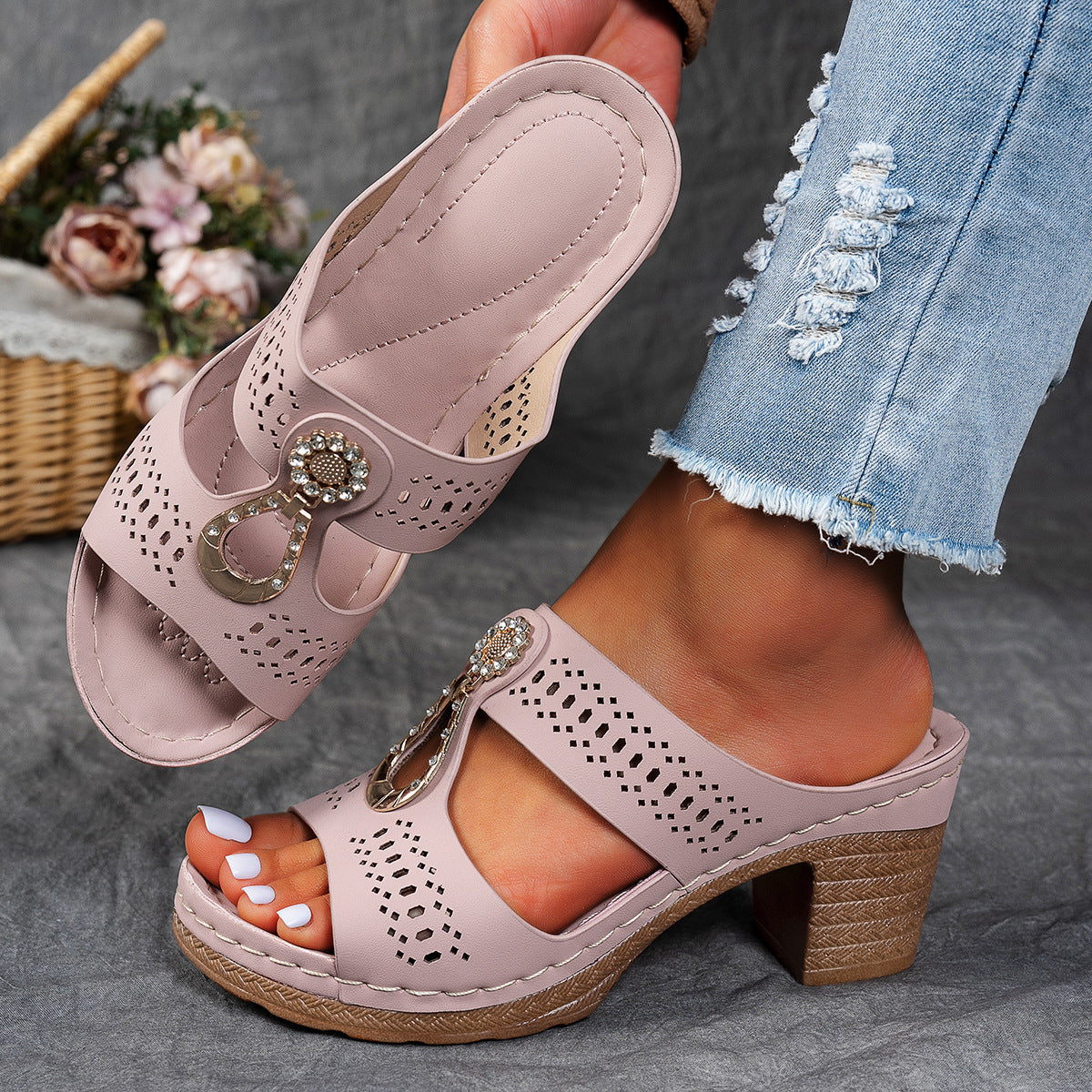 VELLORÉ | Sandalias Ortopédicas de Confort Premium con Tacón Alto