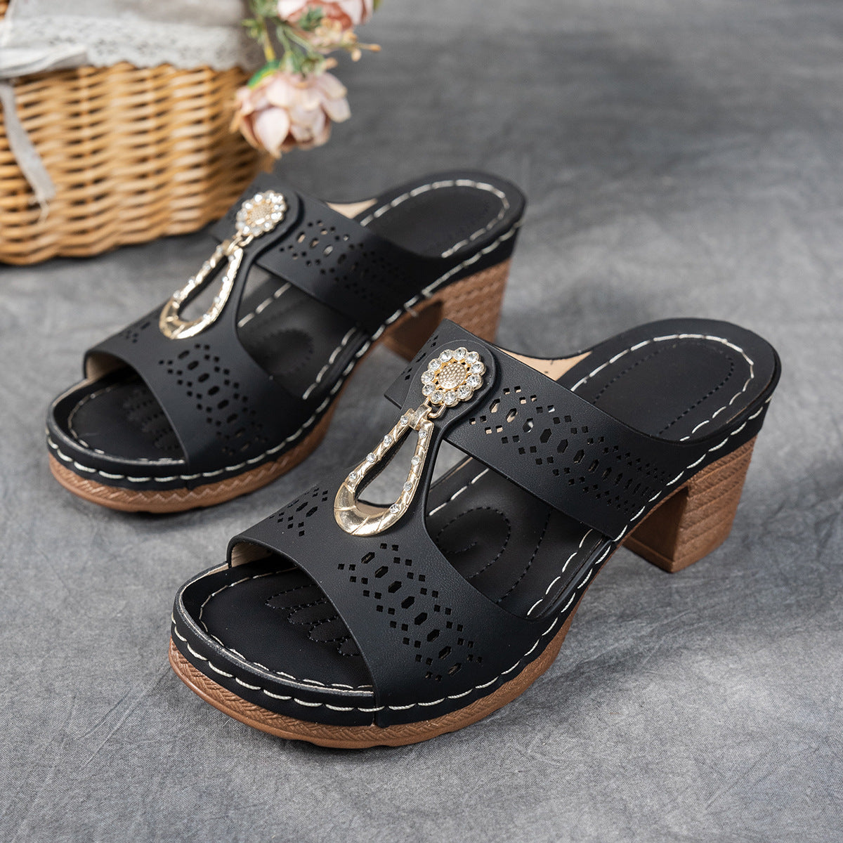 VELLORÉ | Sandalias Ortopédicas de Confort Premium con Tacón Alto