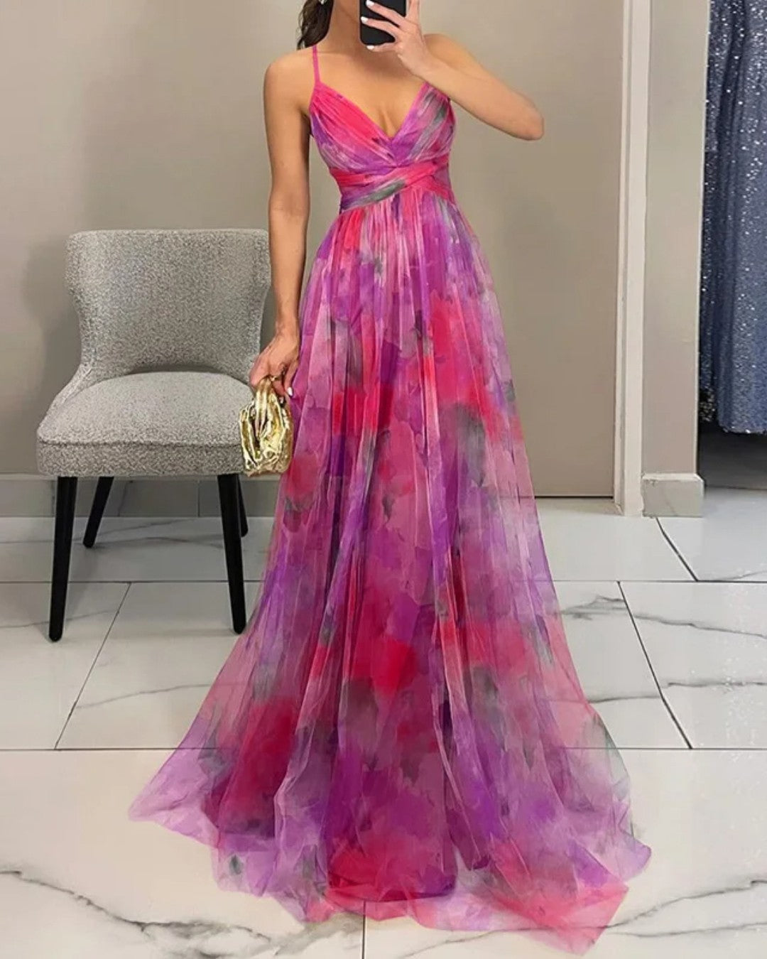 VELLORÉ | Vestido Maxi Floral Elegante — Edición Limitada