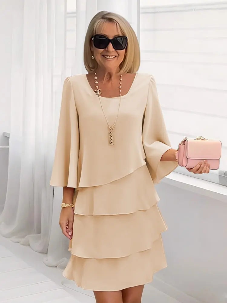 VELLORÉ | Élise – Vestido de elegancia fluida con volantes
