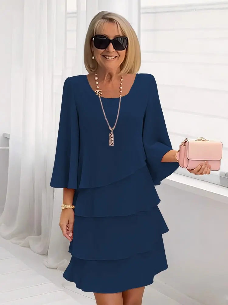 VELLORÉ | Élise – Vestido de elegancia fluida con volantes