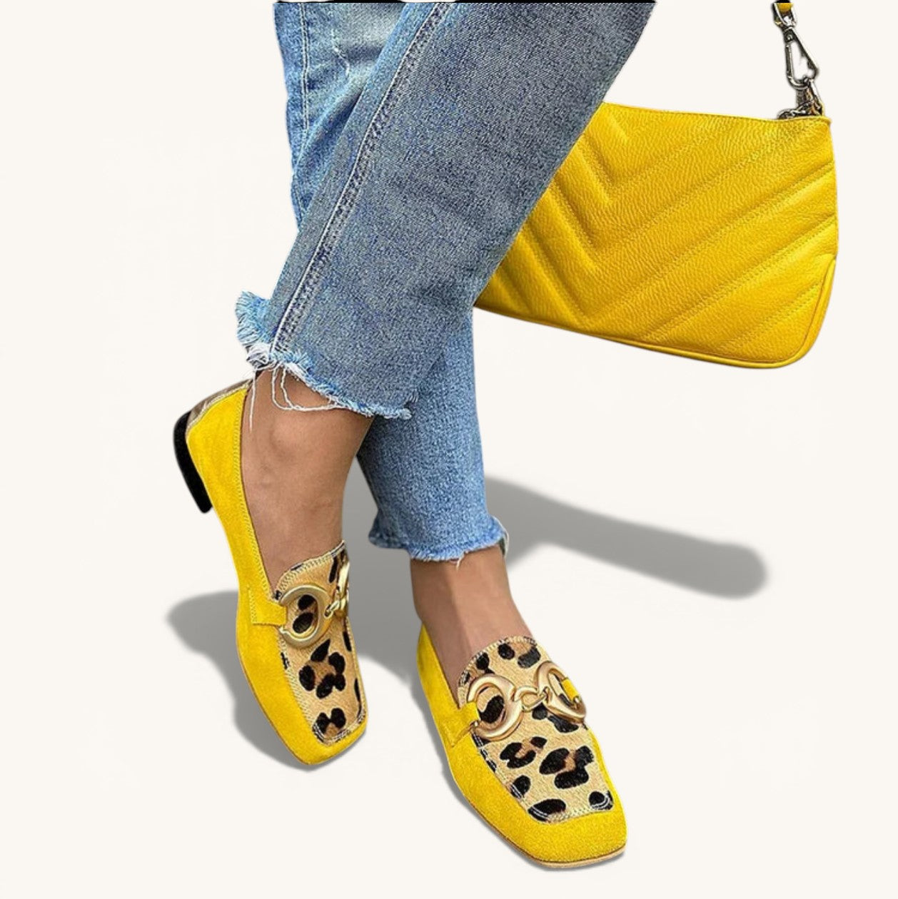 VELLORÉ | STELLE - Mocasines con estampado animal