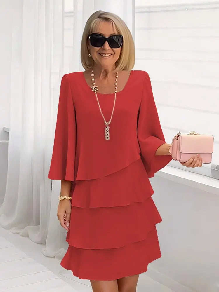 VELLORÉ | Élise – Vestido de elegancia fluida con volantes