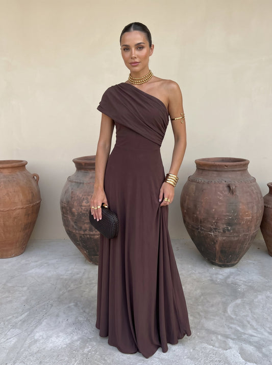 VELLORÉ | Vestido elegante sin tirantes de malla