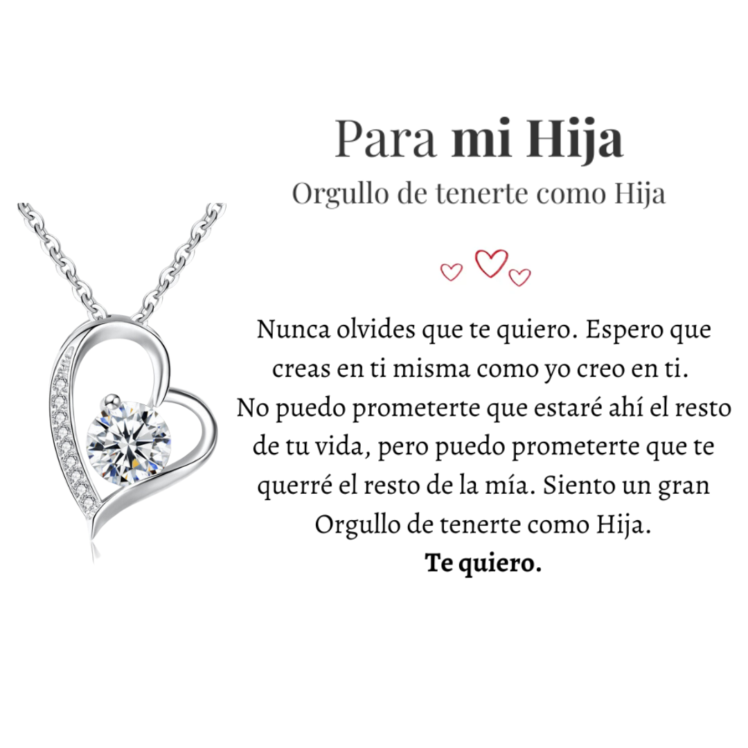 VELLORÉ | Collar Amor-Eterno para Mi Hija (con carta especial)